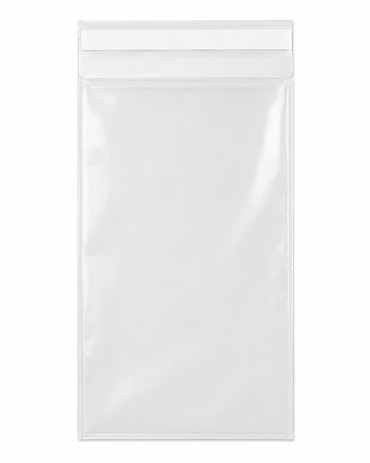 LKF zak met klep en plakstrip 150x250mm trans. 500st/doos