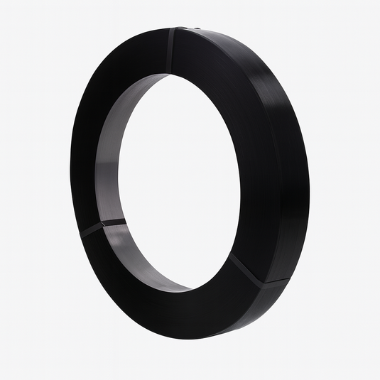 Staalband 12.7x0.5mm AW zwart gelakt, ca 50kg/rol