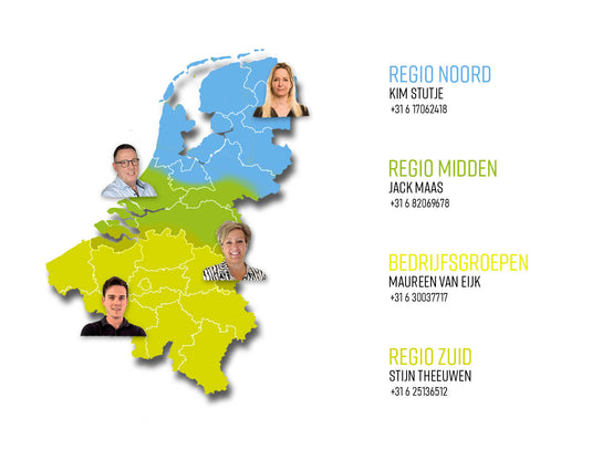Ons team van accountmanagers staat voor jou klaar. Ontdek hieronder de contactpersoon is in jouw regio.